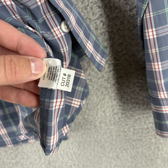 Mizzen+Main Leeward Shirt Extra Large XL Trim Fit Performance Plaid Button Up - Picture 5 of 7